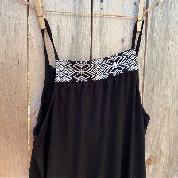 Mango embroidered black panel dress NWT - Picture 8 of 10